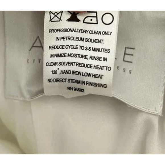 NWT Amsale Strapless Rose fil-coupe White Pencil Dress BRIDAL - 4, 6, 8, 10, 12 - Picture 5 of 10